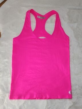 Just One Neon Pink Activewear Tank Top Size M
